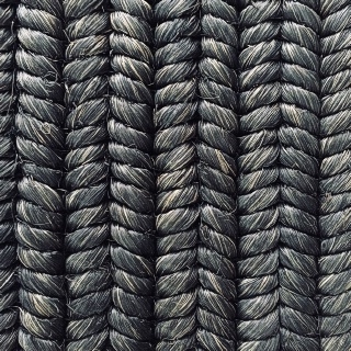 Abaca:- Braid Weave Ebony